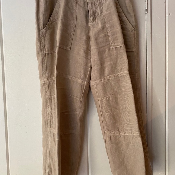 Billy Blues, size 6, linen capri pants - Picture 1 of 13